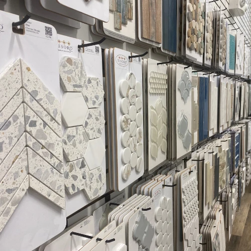 tile samples display